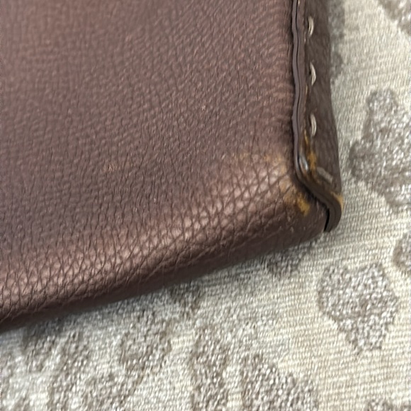 Fendi Selleria Bronze pebbled leather crossbody and matching wallet set - Picture 7 of 17